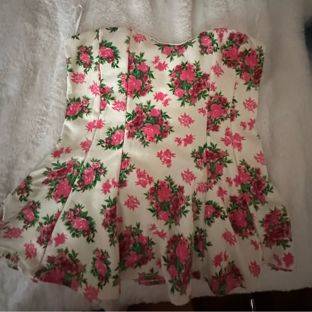 Floral Strapless shirt from papaya